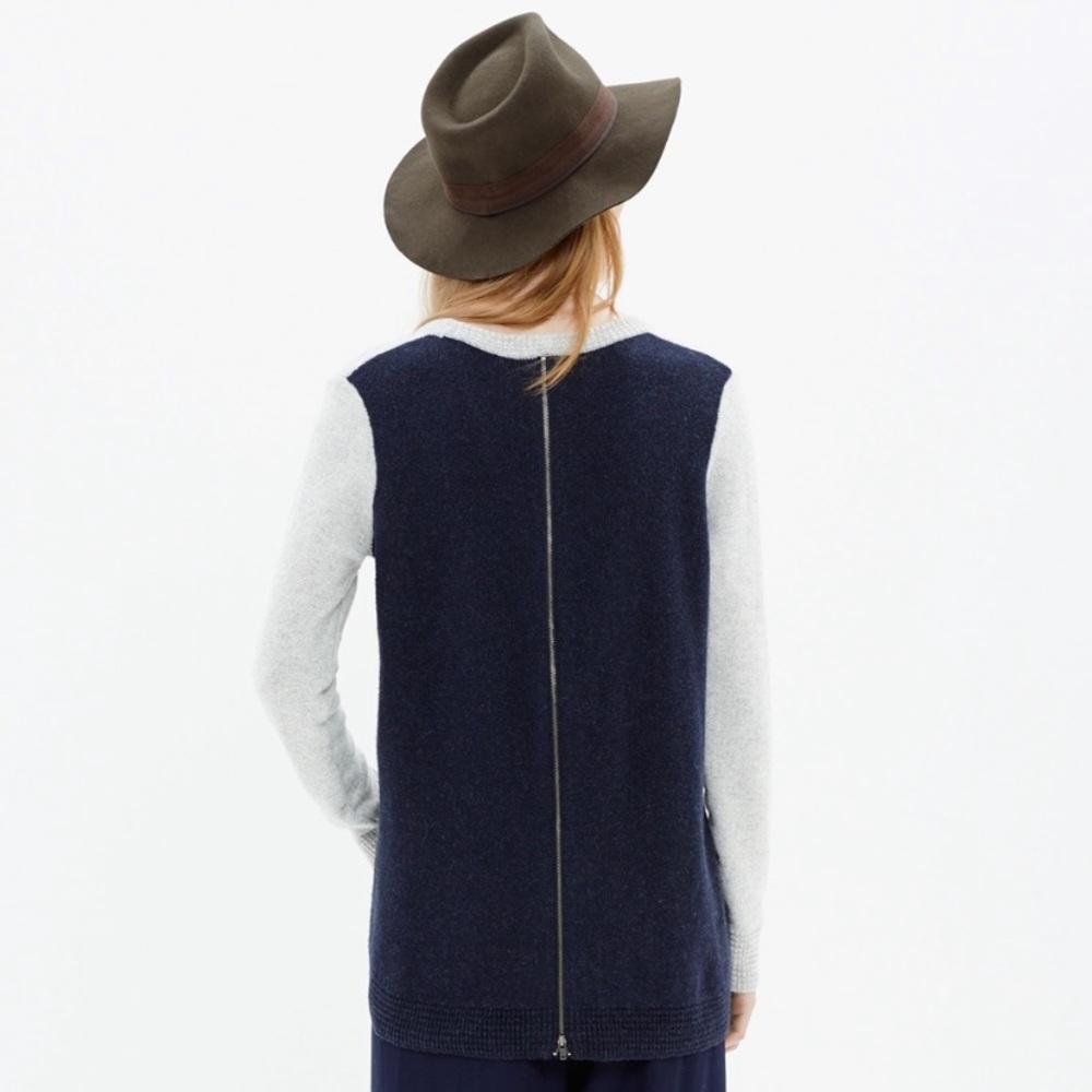 Madewell Zip Back Sweater Size M